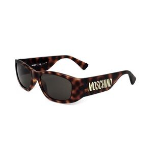 NWT Moschino Brown Rectangular Sunglasses